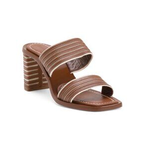 BERNARDO 1946 Saddle Made In Brazil Leather Bari Heeled Sandals